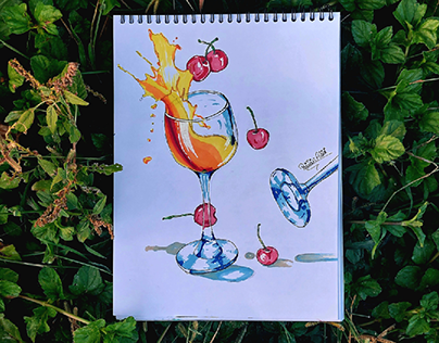 Cherry Juice Sketch 🍒