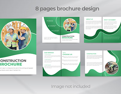 Construction 8 Pages Business Brochure Design
