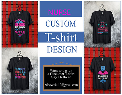 Nurse custom T-shirt design