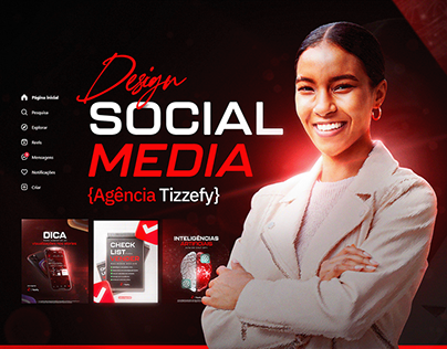 Social Media Agência Tizzefy | Design