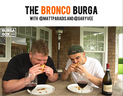 "The Bronco Burga" - @BurgaBox @GaryVee