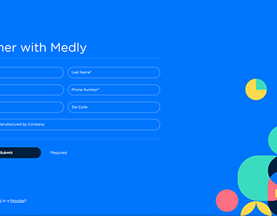 Partner with Medly web page