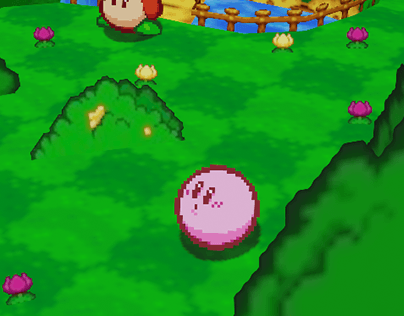Kirby pinball mockup