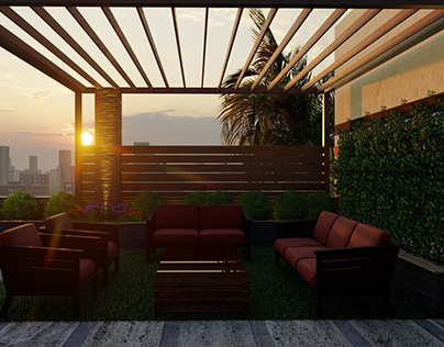 Garden Roof designed by ahmad albaik renderd by me