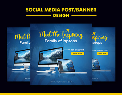 Tech Products Social Media Banner Design