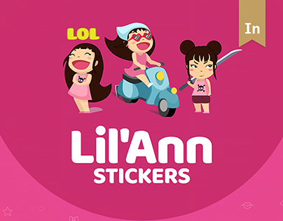 «Lil'Ann». Stickers Pack for Facebook Messenger