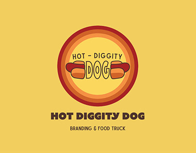 Hot Diggity Dog Branding & Food Truck