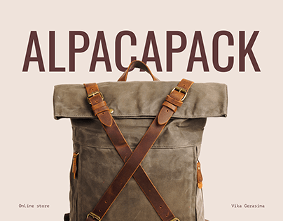 Redesign of backpacks online store