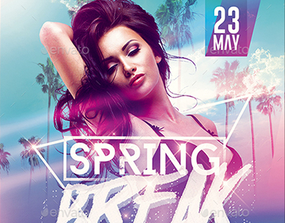 Spring Break Party | Psd Flyer Template