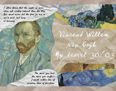 An invitation on behalf of Van Gogh to an exhibition