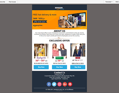 Amazone Prime Email Template