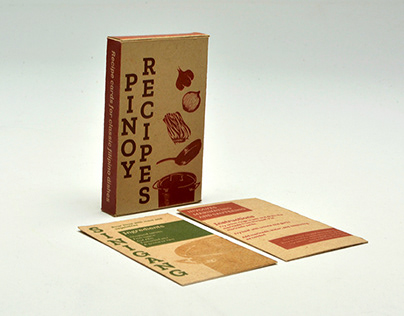 Letterpressed Filipino Recipe Cards