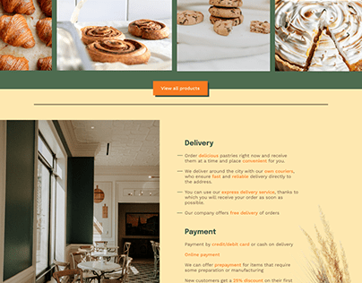Web Design of American Pastries in Ukraine