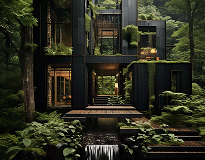 Dream villa in forest