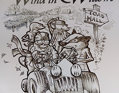 The Wind in the Willows poster and programme designs.