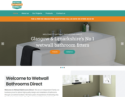 Bathroom Fitters Website Design