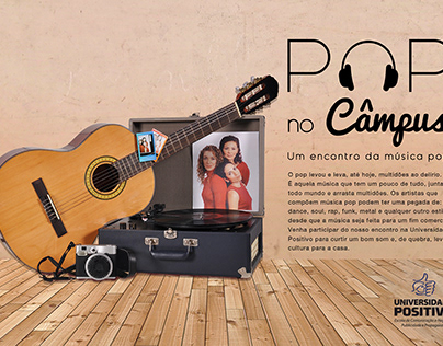 Cartaz de Divulgação - Evento de música pop