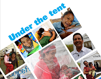 "Under the Tent" Booklet Design for UNICEF
