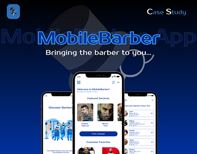 Project thumbnail - UX Case Study - MobileBarber App