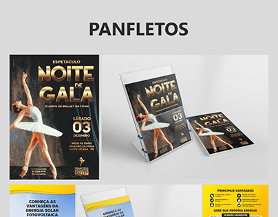 Panfletos - Telecom/Energia Solar/Ballet/Vestuário