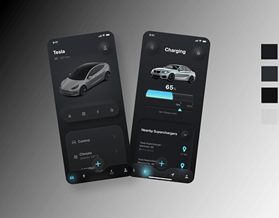 Automobile app ui