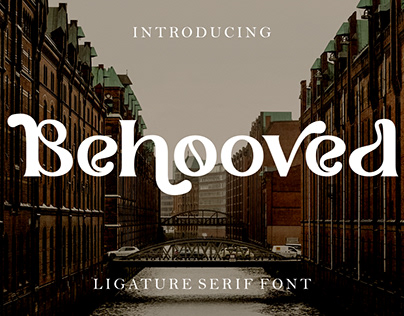 Free Ligature Serif Font - Behooved
