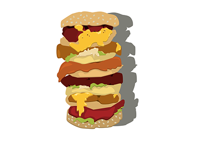 Illustration for fast food chains