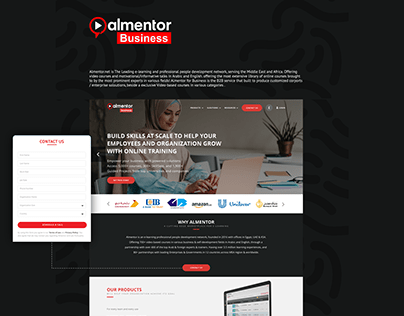 Almentor B2B website