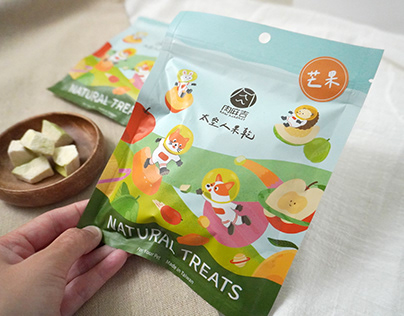 包裝設計-肉麻吉寵物零食果乾-package design of fruit chip