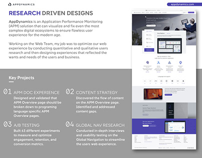 Research Driven Designs | AppDynamics
