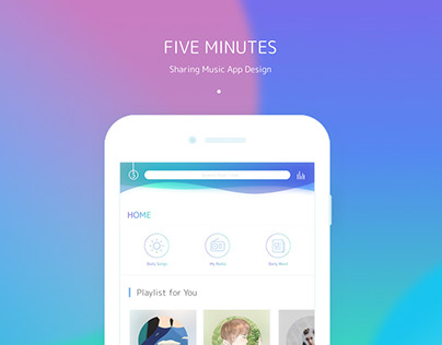 Five Minutes - Sharing Music App Design