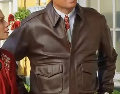 Kristoffer Polaha A Biltmore Christmas Leather Jacket