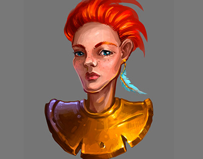 A Redhead Woman