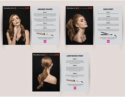 Remington Hairstyle Leaflet Design