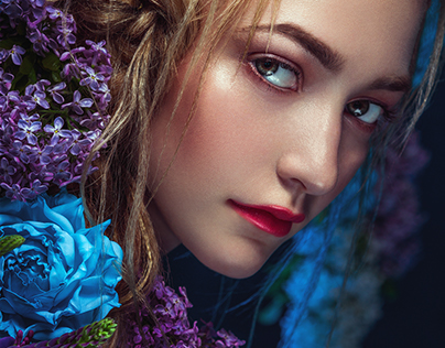 Beauty Retouch - Girl and Roses