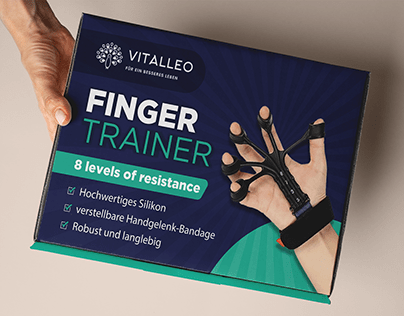 High quality Finger Trainer packaging design