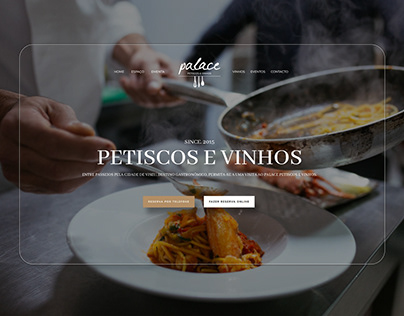 Web Design for Palace Restaurante