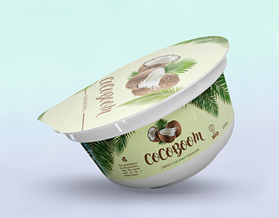 Label design - CocoBoom Yogurt
