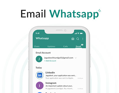 Email feature in - Mobile Whatsapp