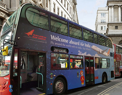 Air India Bus Wrap