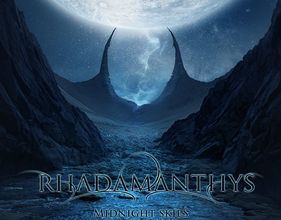RHADAMANTHYS -'Midnight skies' cover design 2014