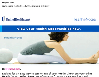 Targeted Email Campaign - Healthcare