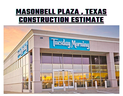 Estimate Service for a Plaza Construction