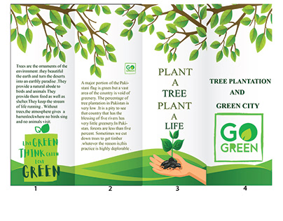 tree plantation brochur design
