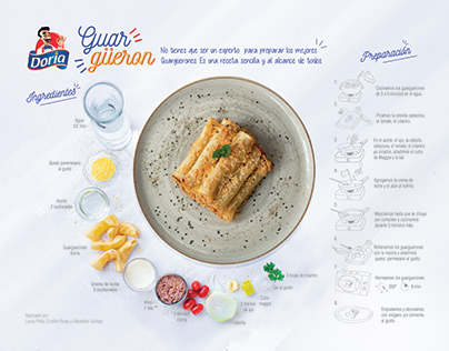 Infografía: receta de Guarguerones Doria