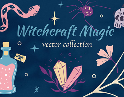 Witchcraft Magic vector collection