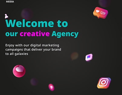 Social media posts "Media Agency"