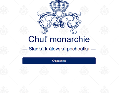 Návrh redesignu webových stránek Taste of Monarchy
