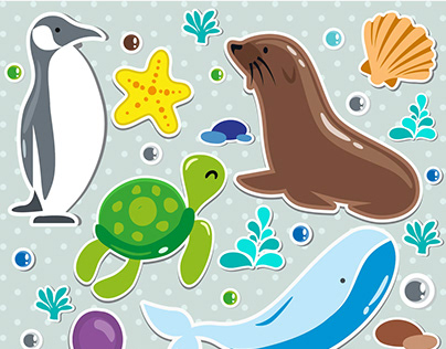 Ocean Animal Theme Sheet