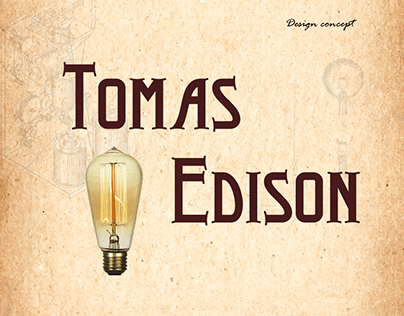 Tomas Edison - concept website